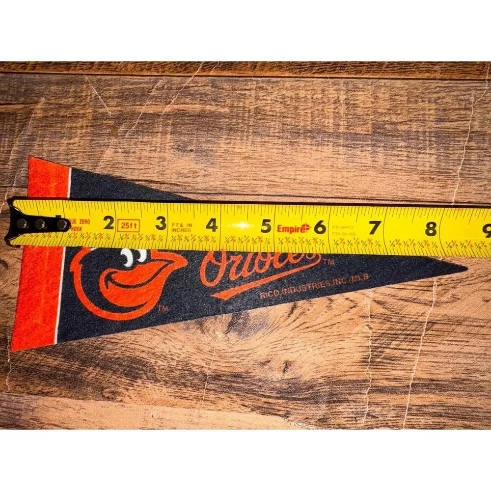 MLB Baltimore Orioles Mini Pennant 4”x9” Baseball Flag Banner Rico - Picture 6 of 7